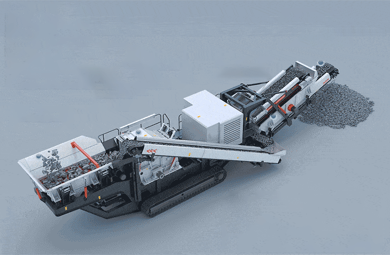 Tracked impact crusher core advantages: mobility and cubicity