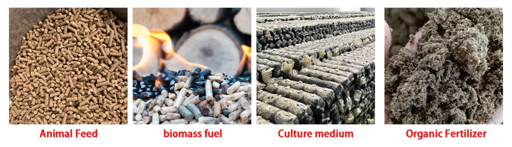 Application for dried Cassava residue