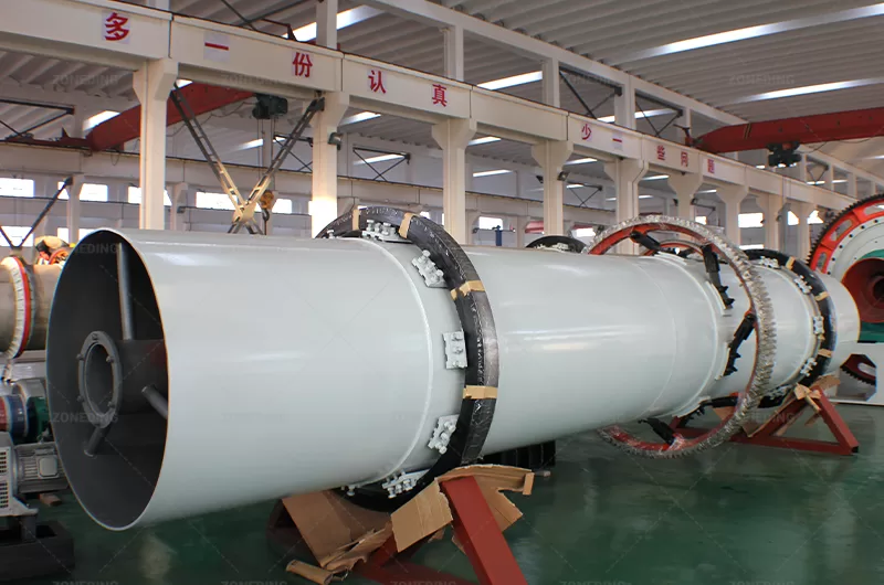 single-drum rotary dryer for bagasse