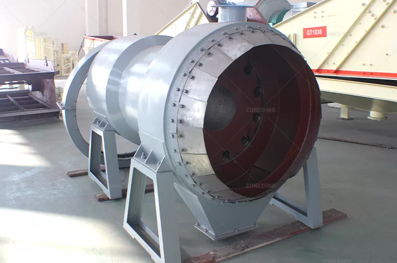 Feeding system of sagasse rotary dryer