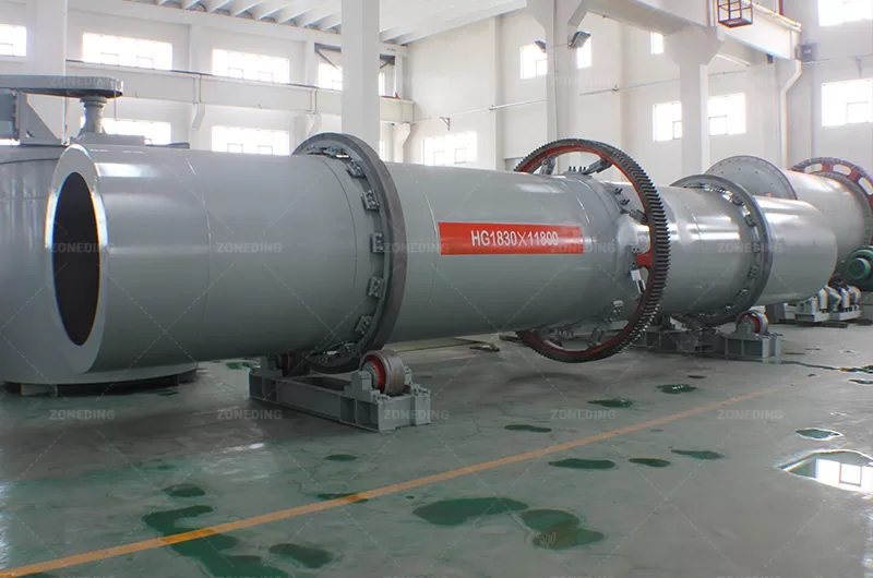 HG1830*11600 Kaolin Clay Rotary Dryer in factory