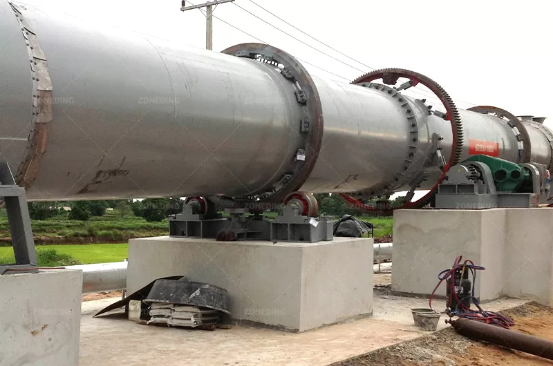 Industrial rotary dryer to save energy