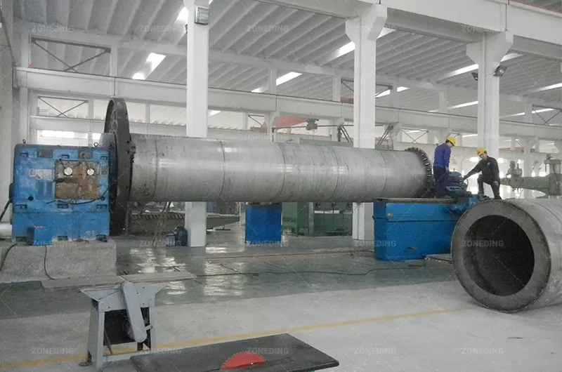 Rotary Cooler machine processing site