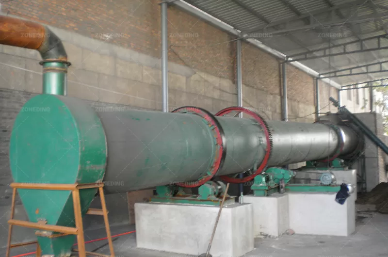 Green rotary dryer produces gypsum