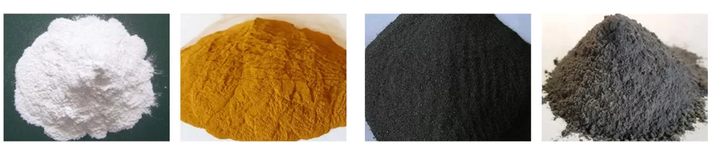 Hydraulic Dry Powder Briquetting machine Application Materials