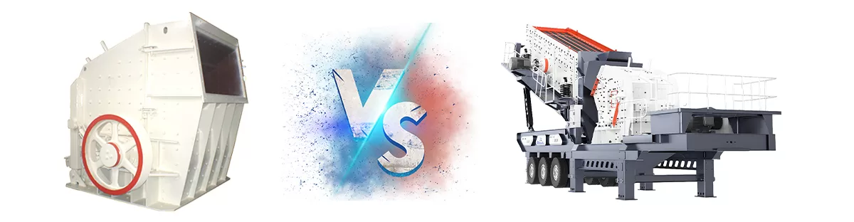 The difference between mobile impact crusher and impact crusher