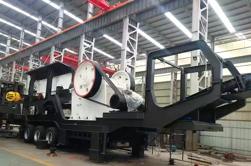 Mobile jaw crusher