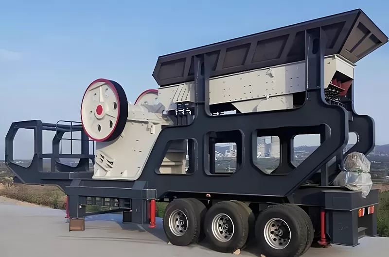 Mobile jaw crusher