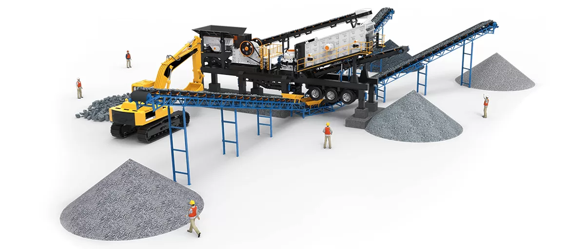 tertiary crushing stages with a mobile cone crusher in secondary/tertiary