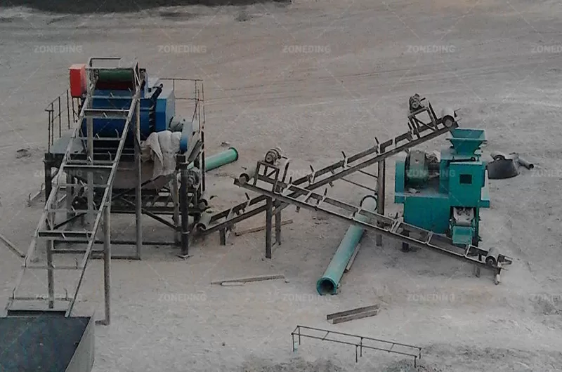 briquette machine customer site