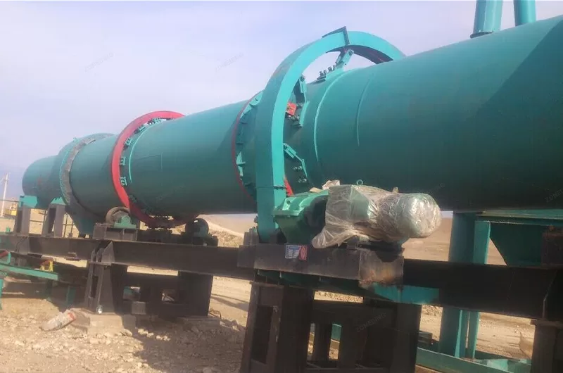 Rotary dryer customer site