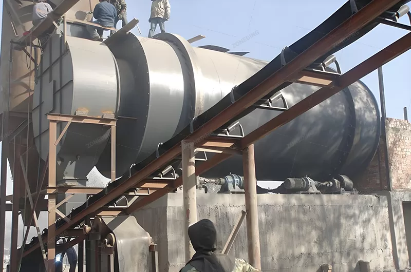 Sand dryer working site