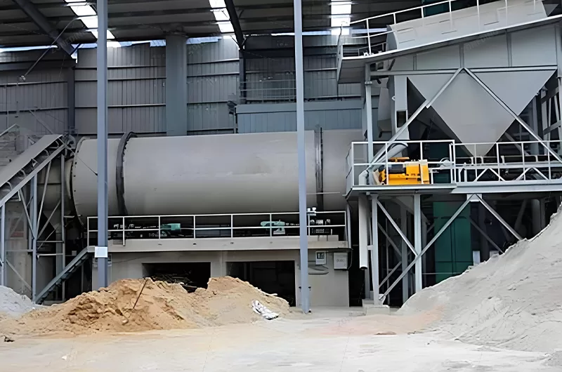 Sand dryer working site