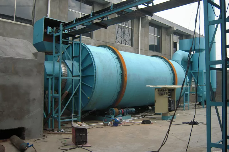 Sand dryer working site