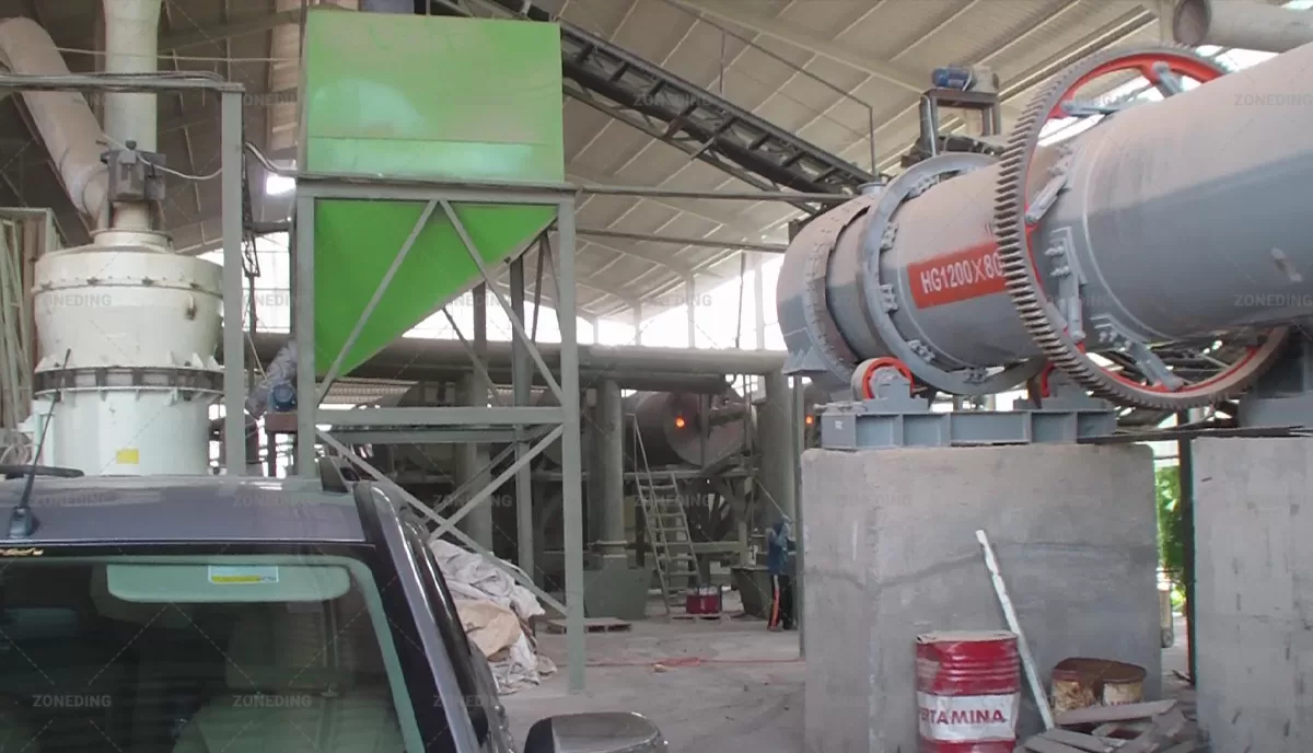 Slag dryer customer site