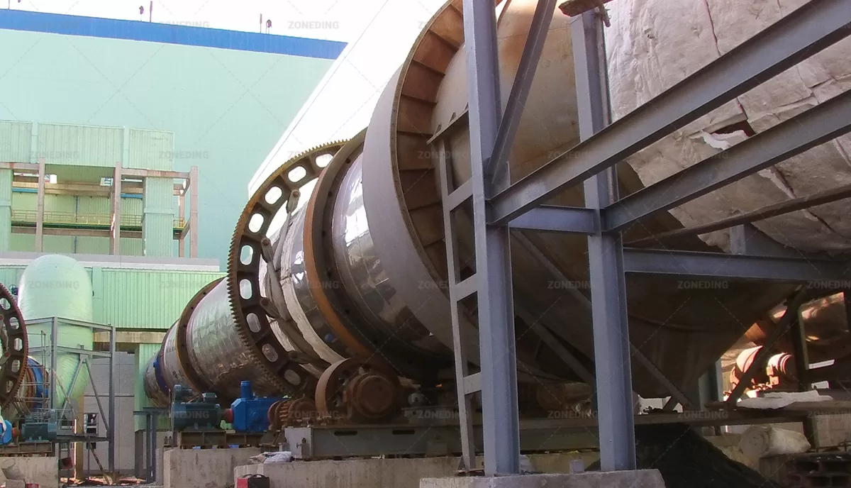 Slag dryer customer site
