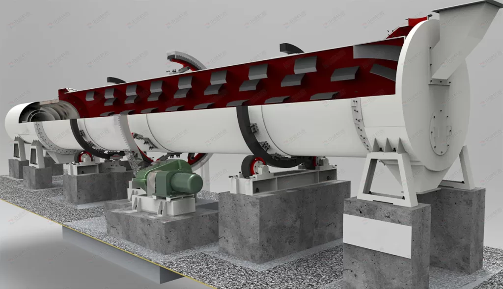 Working principle of slag dryer