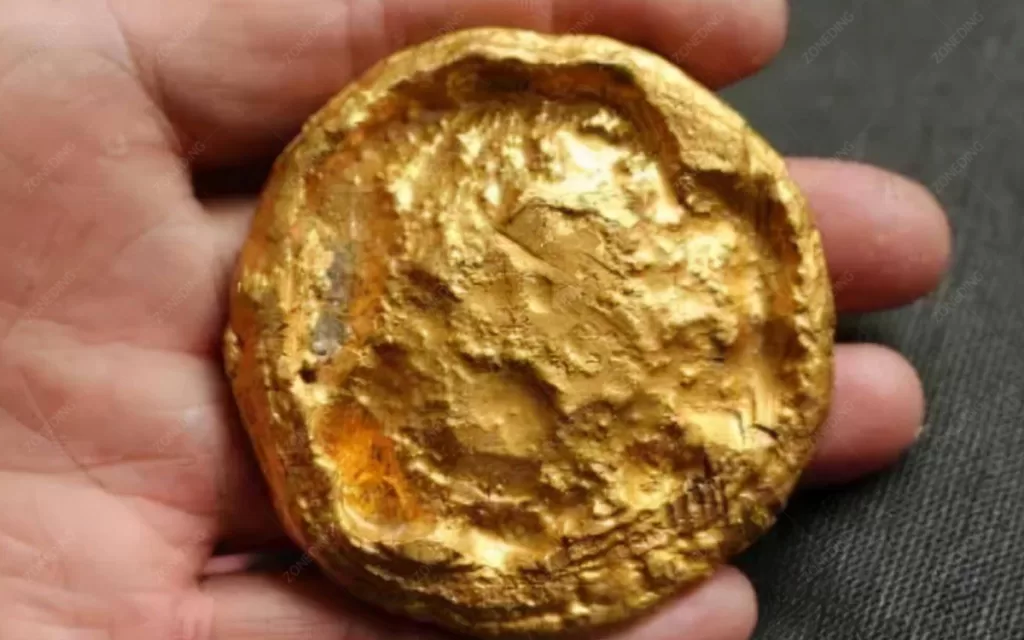 gold concentrate filter cake ready for transport or further processing