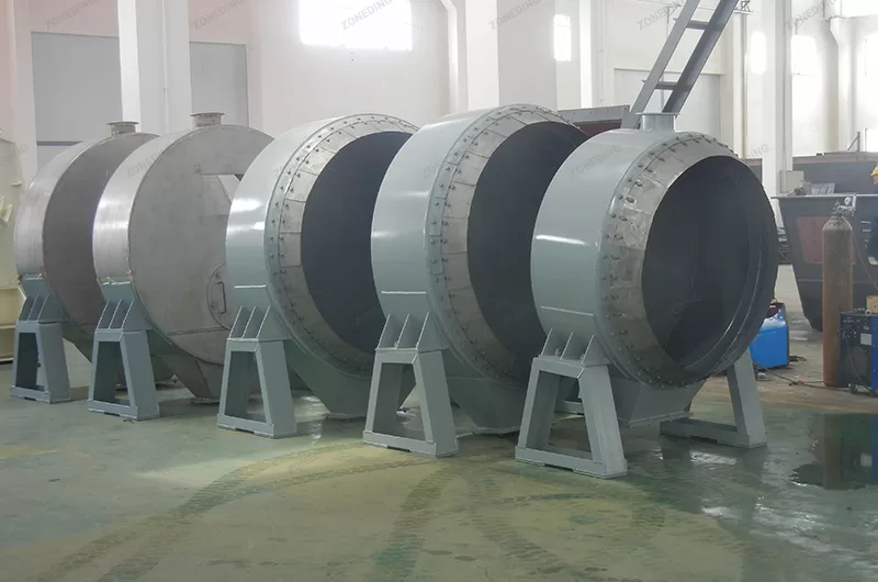 discharge system for single-pass rotary dryer