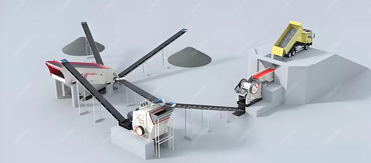 Hard stone crushing production linejpg