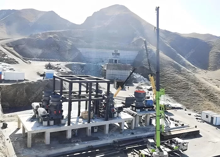 Limestone crushing plants