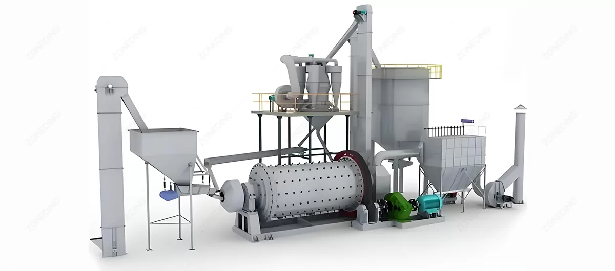 Mineral grinding production line