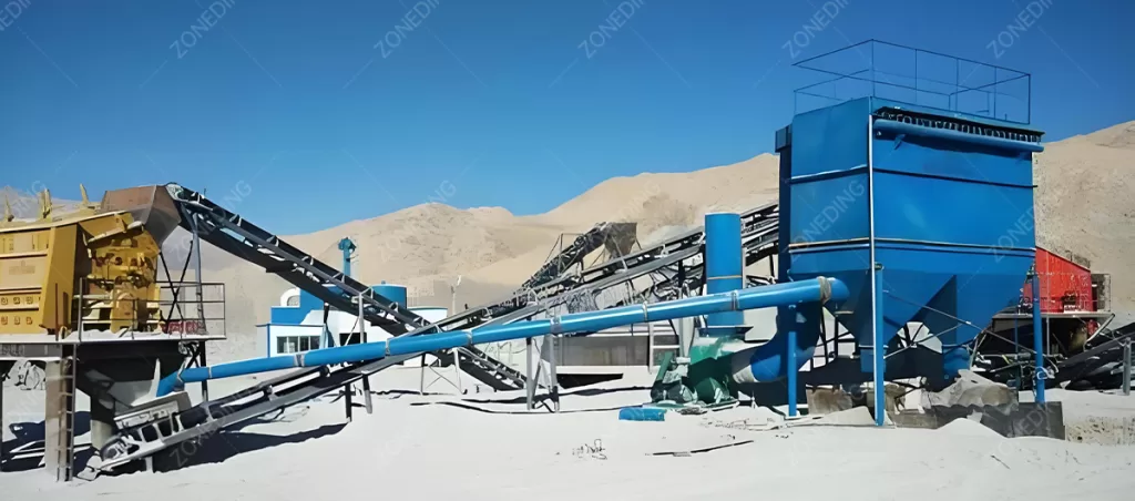 basalt crushing dust noise