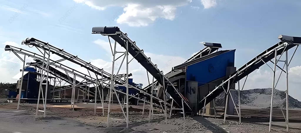 Iron ore crushing production line