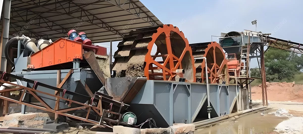 Fine sand recovery site