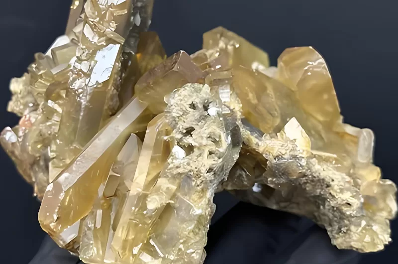 Golden brown barite
