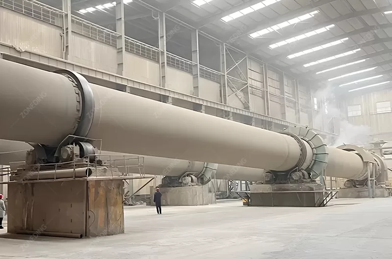 Lime rotary kiln in cement plant