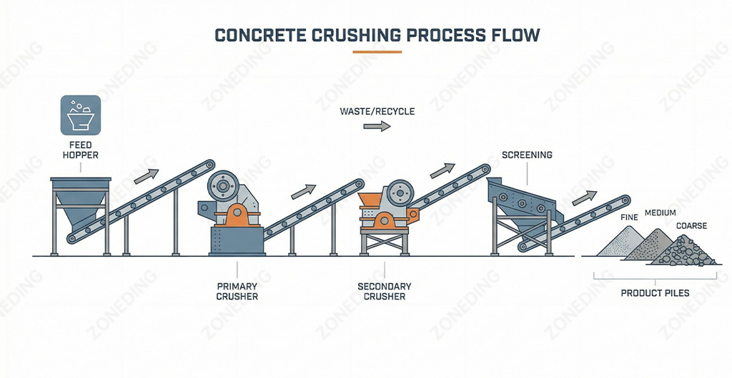 crushing process