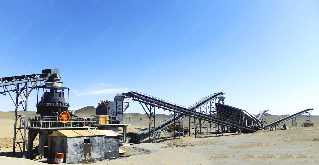 limestone sand making line